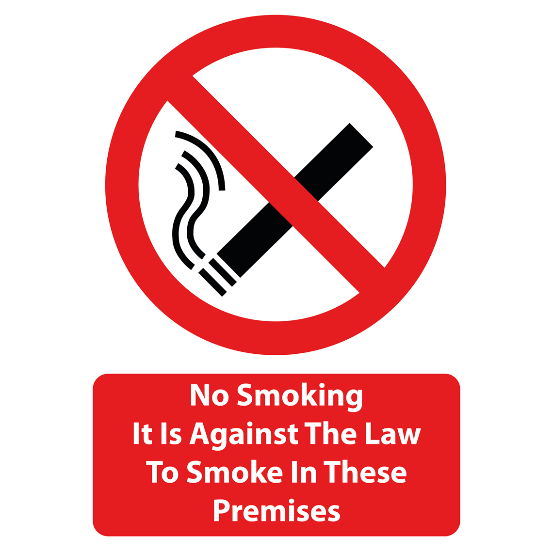 Show details for A3 No Smoking Sign
